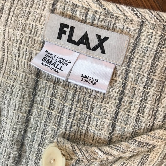 Flax Linen Button Down Shirt - Picture 3 of 5